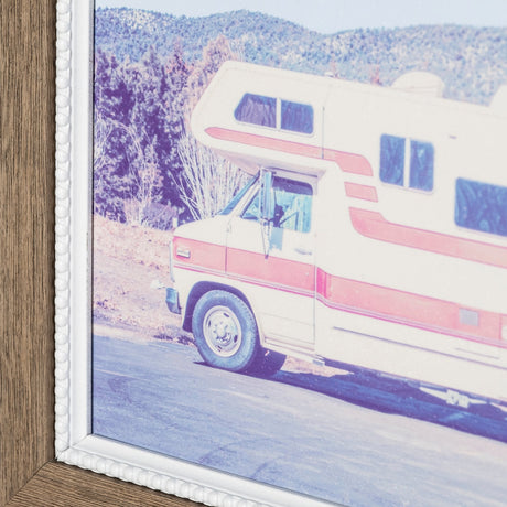 Vintage Ride III by Thomas Brown a Hand Embellished Textured Framed Photo Art Print from Mercana - Luna Furniture