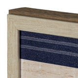 Nautique IX by James Wiens a Hand Embellished Textured Framed Art Print from Mercana - Luna Furniture