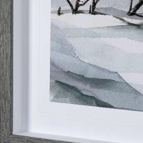 Life in North I by Melody Ducharme a Hand Embellished Textured Framed Art Print Matted under Glass from Mercana - Luna Furniture