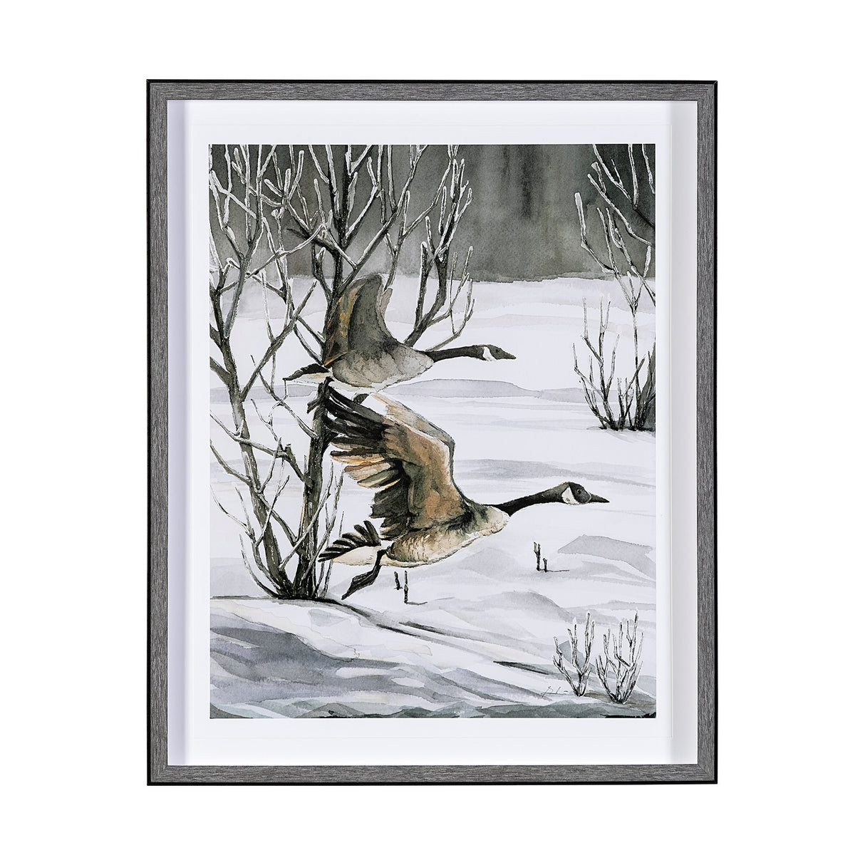 Life in North II by Melody Ducharme a Hand Embellished Textured Framed Art Print Matted under Glass from Mercana - Luna Furniture
