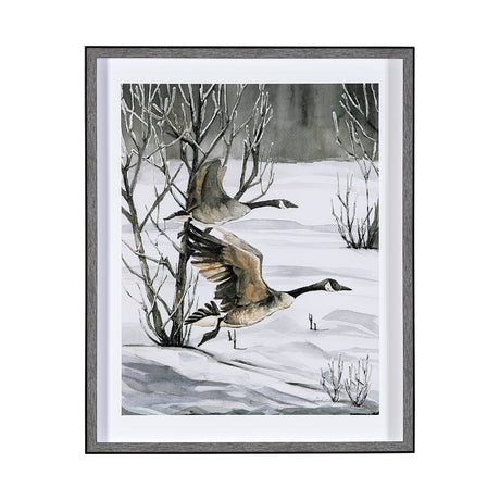 Life in North II by Melody Ducharme a Hand Embellished Textured Framed Art Print Matted under Glass from Mercana - Luna Furniture