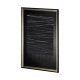 OM-Silver Lines by Studio M a handmade Original Framed Artwork under Glass from Mercana - Luna Furniture