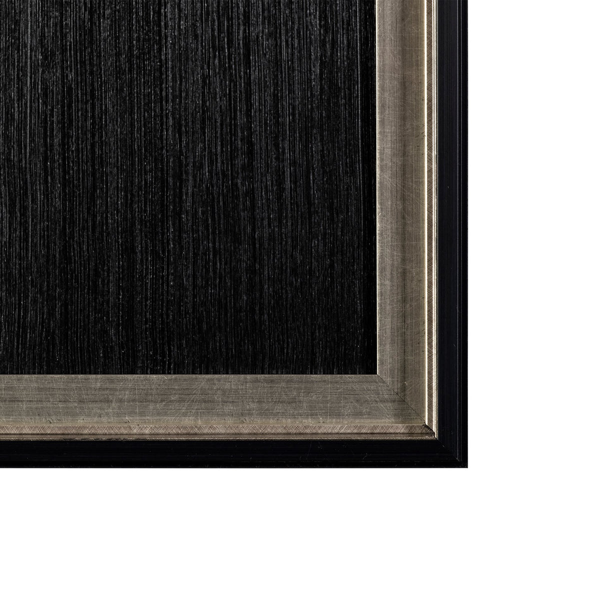 OM-Silver Lines by Studio M a handmade Original Framed Artwork under Glass from Mercana - Luna Furniture