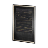 OM-Gold Lines by Studio M a handmade Original Framed Artwork under Glass from Mercana - Luna Furniture