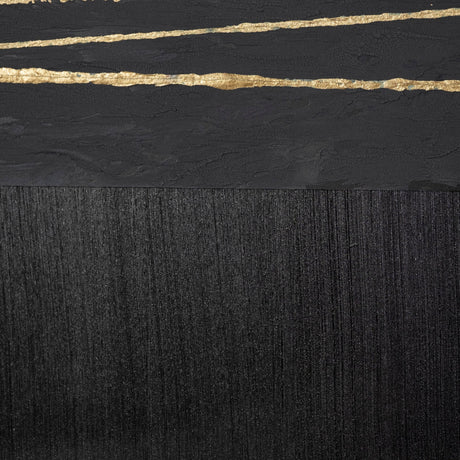 OM-Gold Lines by Studio M a handmade Original Framed Artwork under Glass from Mercana - Luna Furniture