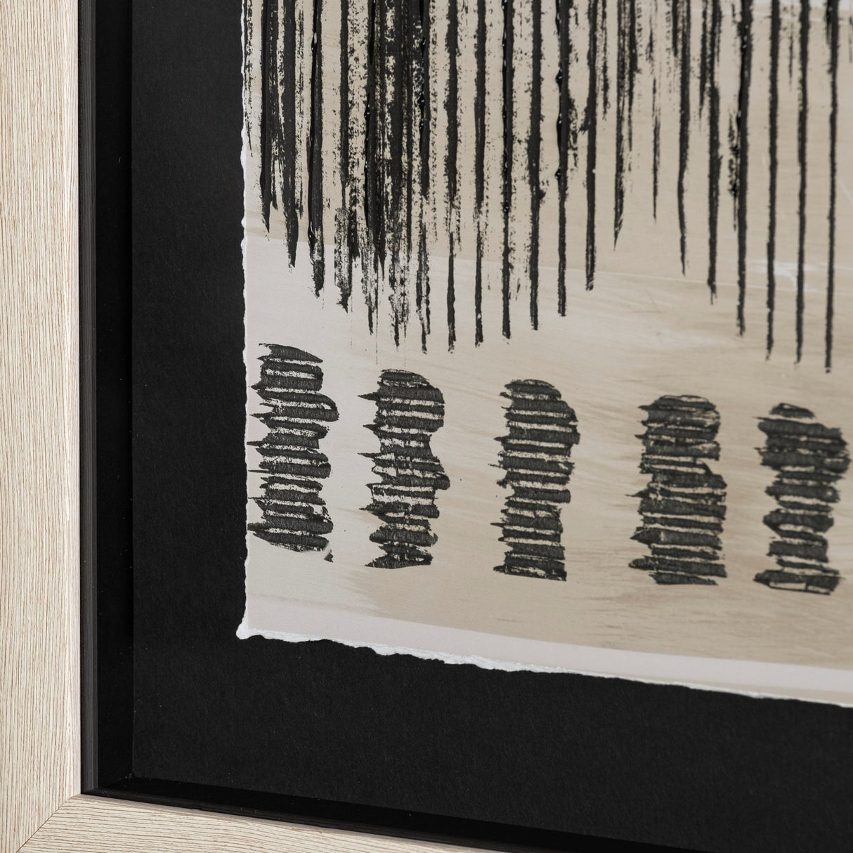 Wool and Silk II by Tom Reeves a Hand Embellished Textured Framed Art Print Matted under Glass from Mercana - Luna Furniture