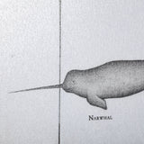 Narwhal by Mercana Studio a Hand Embellished Textured Framed Art Print from Mercana - Luna Furniture