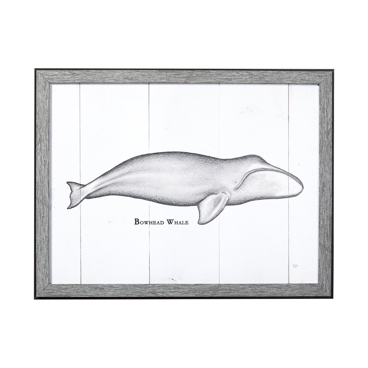 Bowhead Whale by Mercana Studio a Hand Embellished Textured Framed Art Print from Mercana - Luna Furniture