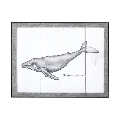 Humpback Whale by Mercana Studio a Hand Embellished Textured Framed Art Print from Mercana - Luna Furniture
