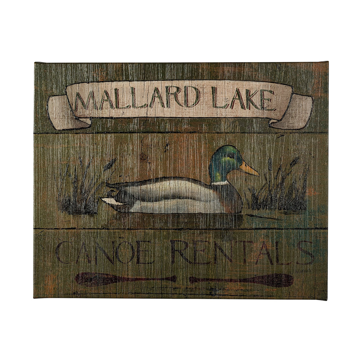 Lodge Signs IV by James Wiens a Hand Embellished Textured Canvas from Mercana - Luna Furniture