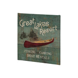 Lodge Signs III by James Wiens a Hand Embellished Textured Canvas from Mercana - Luna Furniture