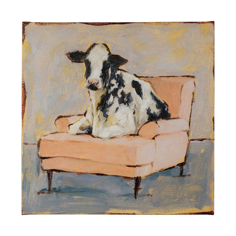 Moo-ving II by Ethan Harper a Hand Embellished Textured Canvas from Mercana - Luna Furniture