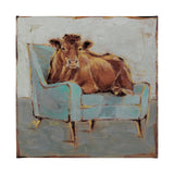 Moo-ving IV by Ethan Harper a Hand Embellished Textured Canvas from Mercana - Luna Furniture