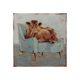 Moo-ving IV by Ethan Harper a Hand Embellished Textured Canvas from Mercana - Luna Furniture