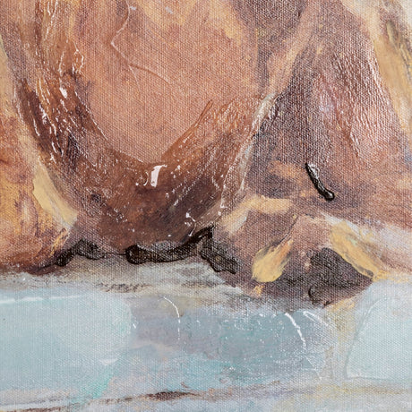 Moo-ving IV by Ethan Harper a Hand Embellished Textured Canvas from Mercana - Luna Furniture