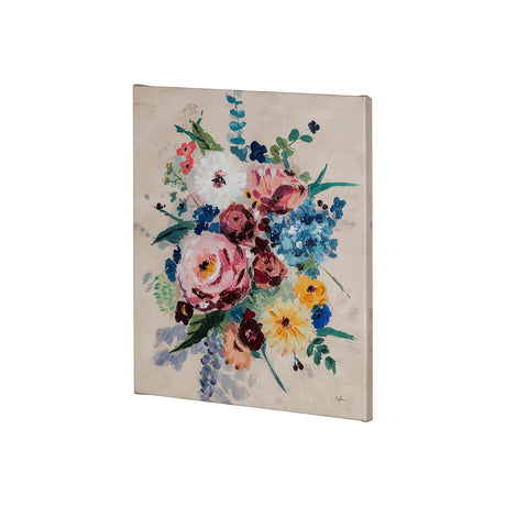Farmhouse Flowers I by Barbara Fleming a Hand Embellished Textured Canvas from Mercana - Luna Furniture