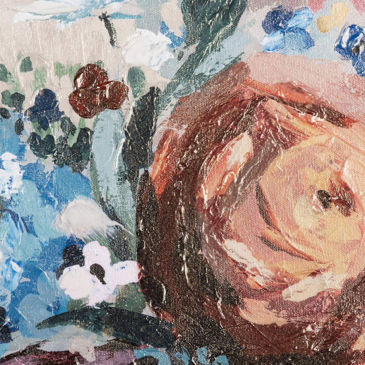 Farmhouse Flowers II by Barbara Fleming a Hand Embellished Textured Canvas from Mercana - Luna Furniture