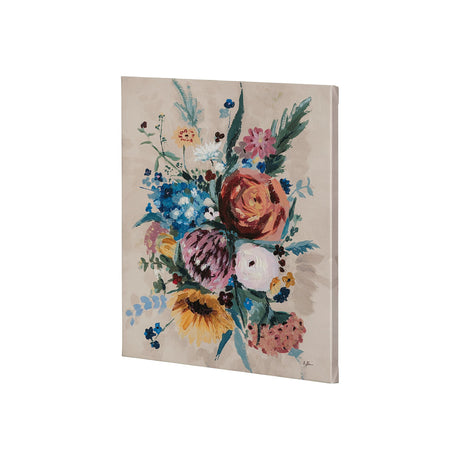 Farmhouse Flowers II by Barbara Fleming a Hand Embellished Textured Canvas from Mercana - Luna Furniture