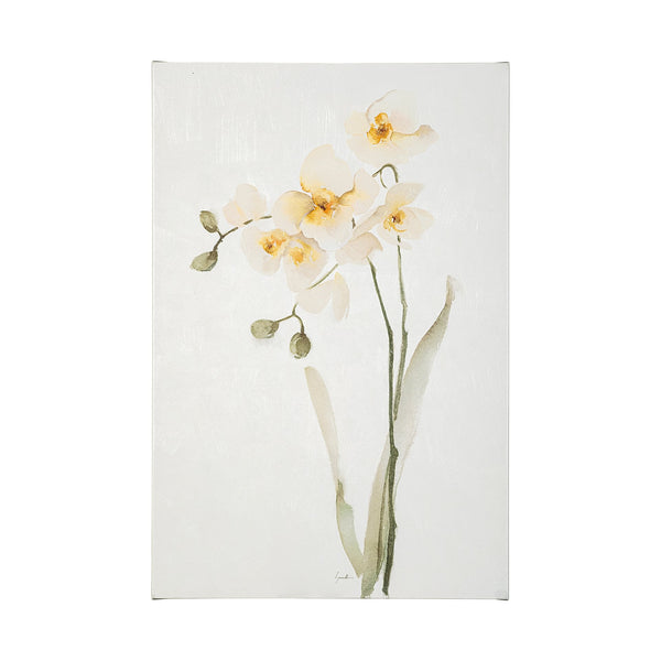 Orchid II by Gabrielle Campbell a Hand Embellished Textured Canvas