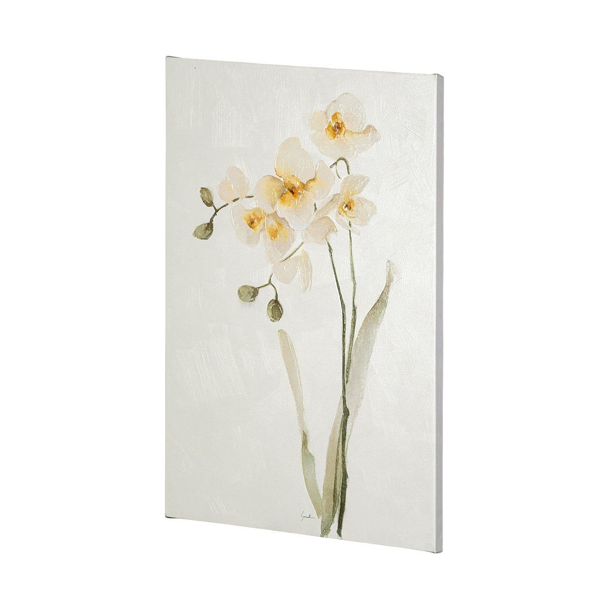 Orchid II by Gabrielle Campbell a Hand Embellished Textured Canvas from Mercana - Luna Furniture