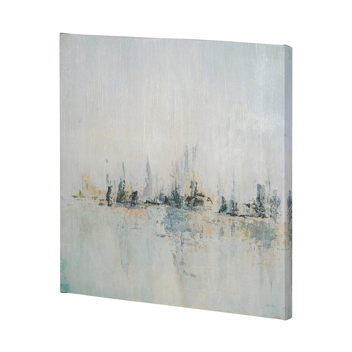 Waterfront I by Jonathan Klassen a Hand Embellished Textured Canvas from Mercana - Luna Furniture
