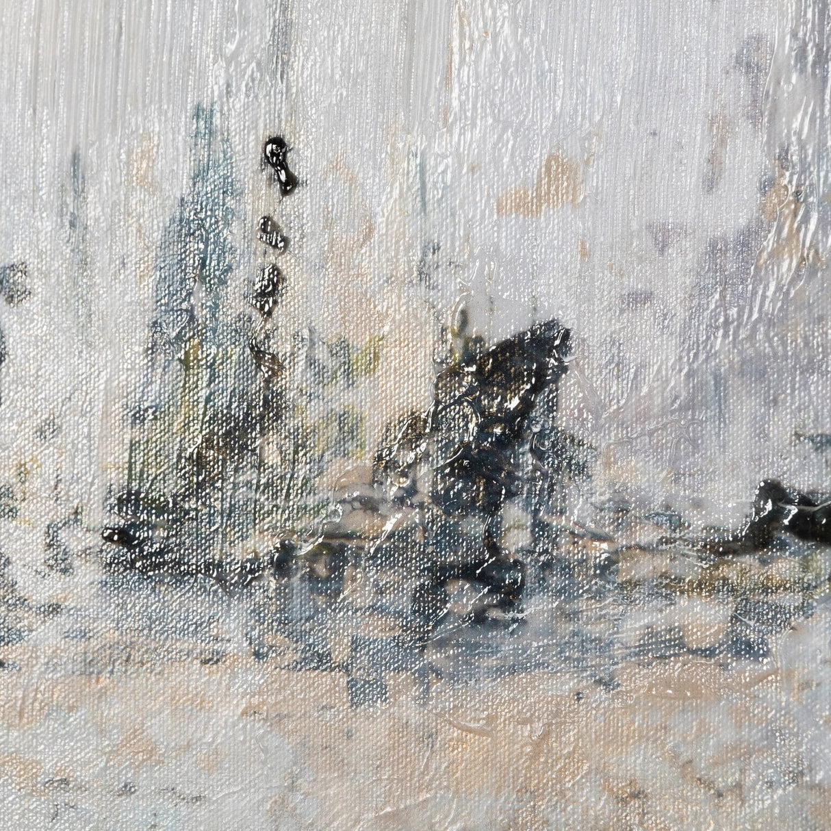 Waterfront I by Jonathan Klassen a Hand Embellished Textured Canvas from Mercana - Luna Furniture