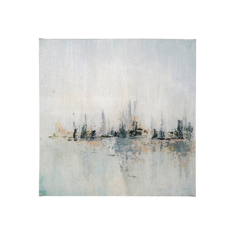 Waterfront I by Jonathan Klassen a Hand Embellished Textured Canvas from Mercana - Luna Furniture