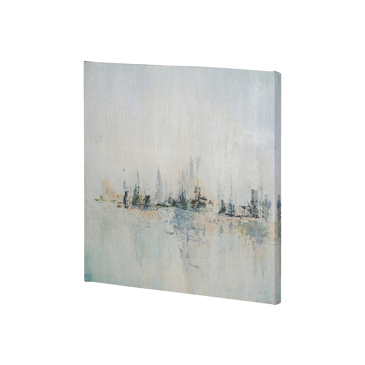 Waterfront I by Jonathan Klassen a Hand Embellished Textured Canvas from Mercana - Luna Furniture
