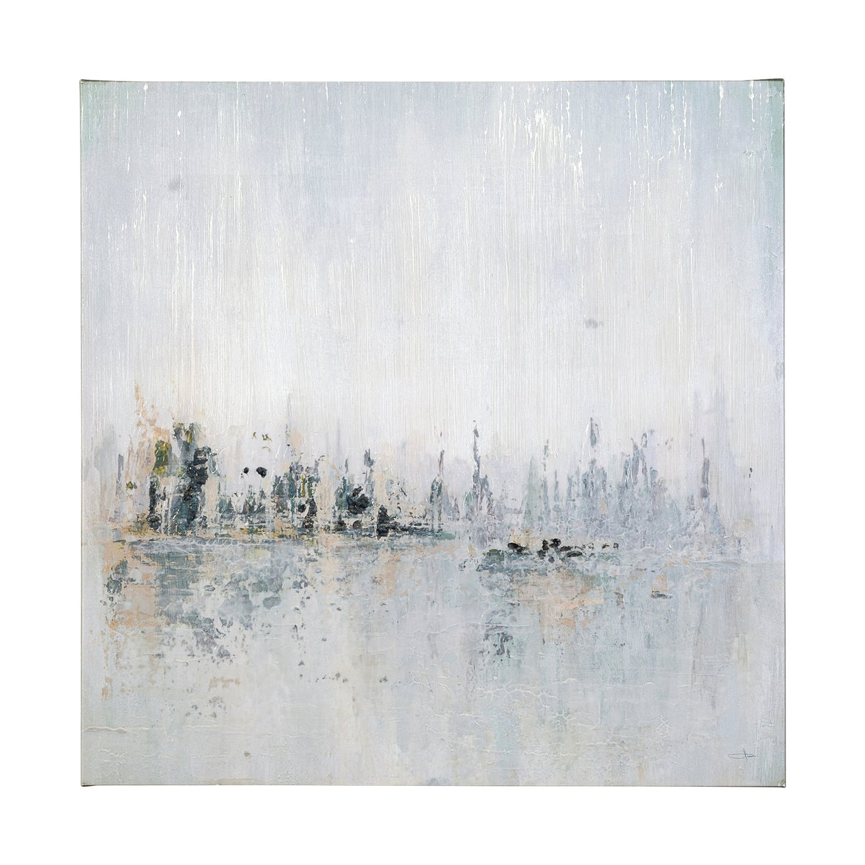 Waterfront II by Jonathan Klassen a Hand Embellished Textured Canvas from Mercana - Luna Furniture