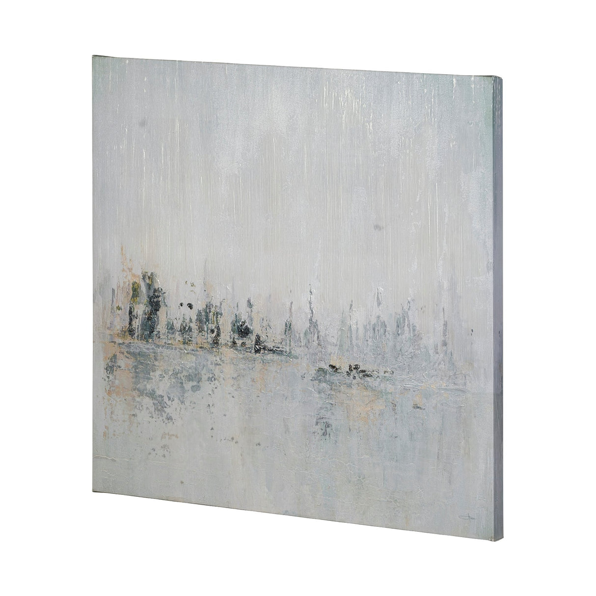 Waterfront II by Jonathan Klassen a Hand Embellished Textured Canvas from Mercana - Luna Furniture