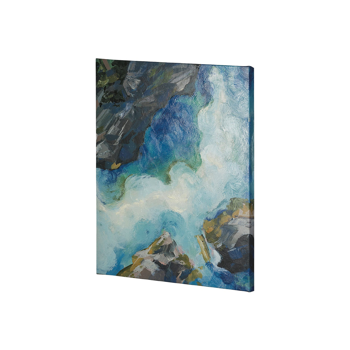 Aerial View II by Silvia Krause a Hand Embellished Textured Canvas from Mercana - Luna Furniture