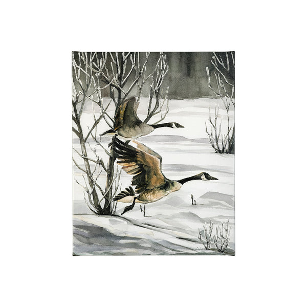 Life in North II by Melody Ducharme a Hand Embellished Textured Canvas
