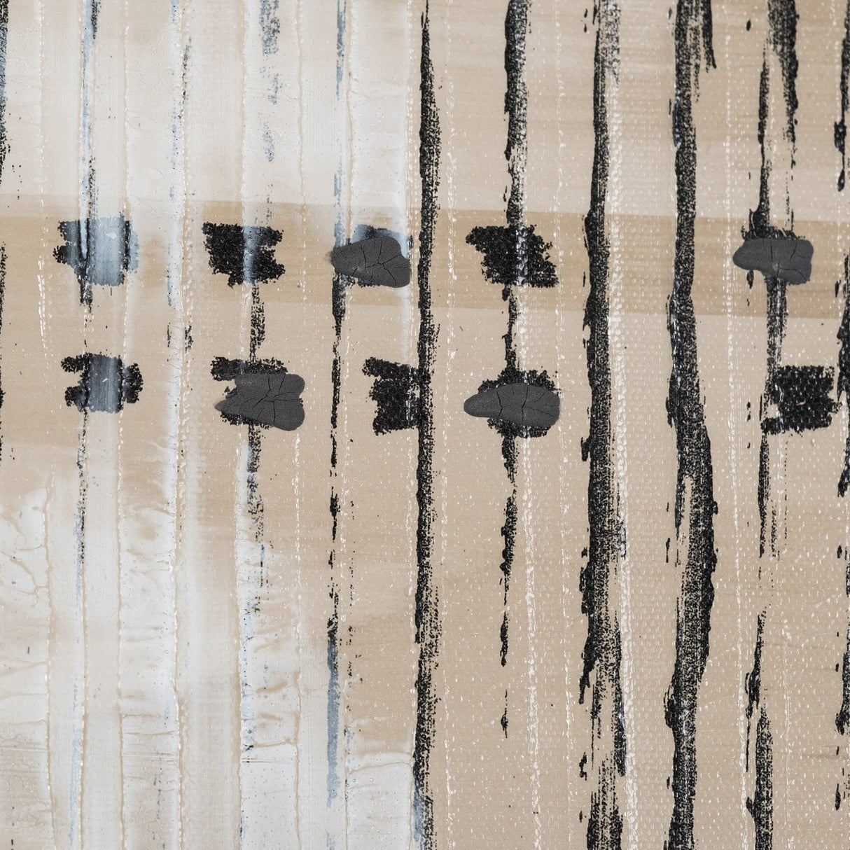 Wool and Silk I by Tom Reeves a Hand Embellished Textured Canvas from Mercana - Luna Furniture