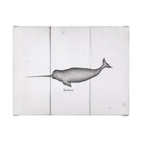 Narwhal by Mercana Studio a Hand Embellished Textured Canvas from Mercana - Luna Furniture