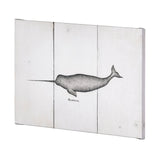 Narwhal by Mercana Studio a Hand Embellished Textured Canvas from Mercana - Luna Furniture