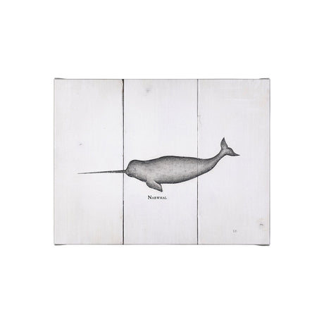 Narwhal by Mercana Studio a Hand Embellished Textured Canvas from Mercana - Luna Furniture