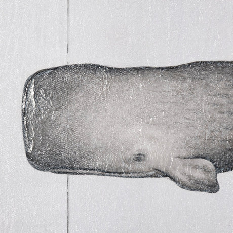 Sperm Whale by Mercana Studio a Hand Embellished Textured Canvas from Mercana - Luna Furniture