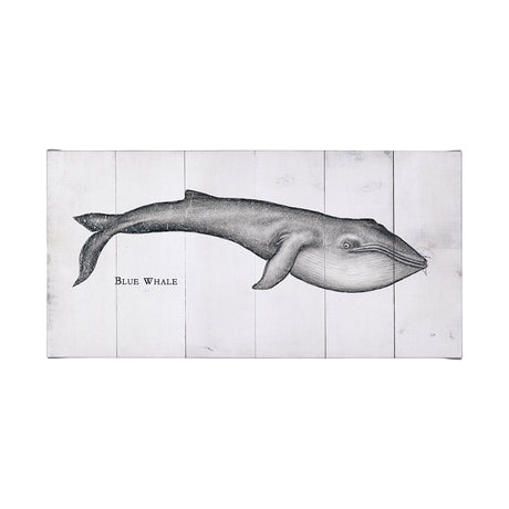 Blue Whale by Mercana Studio a Hand Embellished Textured Canvas from Mercana - Luna Furniture