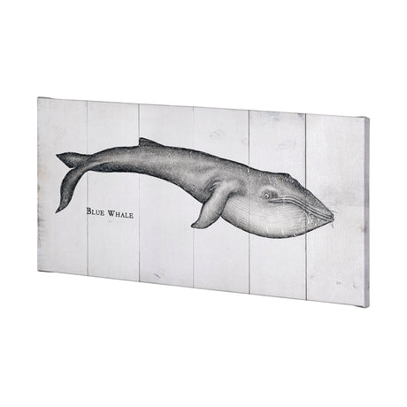 Blue Whale by Mercana Studio a Hand Embellished Textured Canvas from Mercana - Luna Furniture