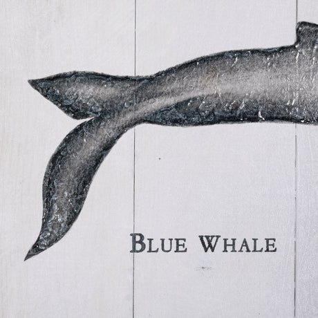 Blue Whale by Mercana Studio a Hand Embellished Textured Canvas from Mercana - Luna Furniture