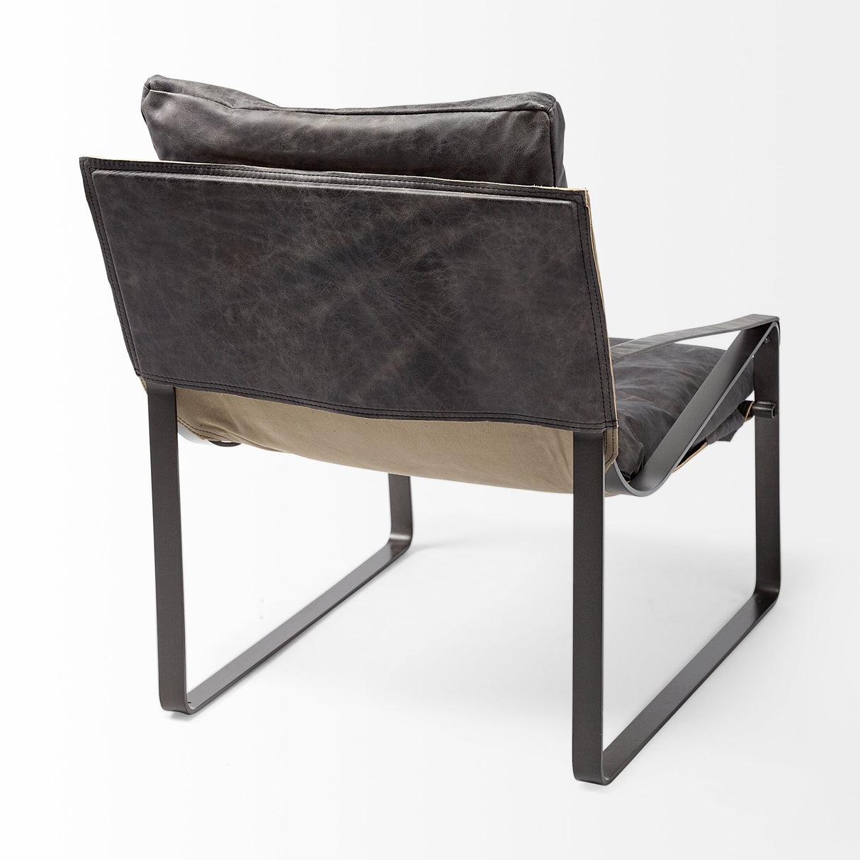 Hornet II Black Leather Body Metal Frame Accent Chair from Mercana - Luna Furniture