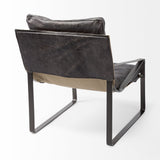 Hornet II Black Leather Body Metal Frame Accent Chair from Mercana - Luna Furniture