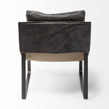 Hornet II Black Leather Body Metal Frame Accent Chair from Mercana - Luna Furniture
