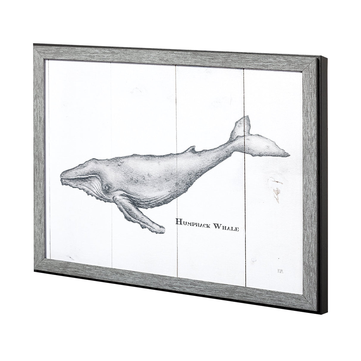 Humpback Whale by Mercana Studio a Hand Embellished Textured Framed Art Print from Mercana - Luna Furniture