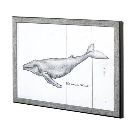 Humpback Whale by Mercana Studio a Hand Embellished Textured Framed Art Print from Mercana - Luna Furniture