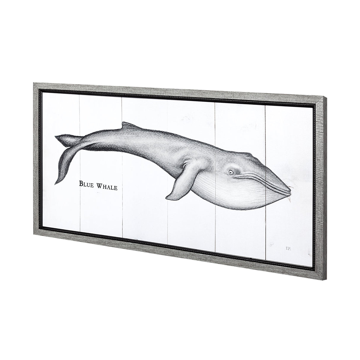 Blue Whale by Mercana Studio a Hand Embellished Textured Framed Art Print from Mercana - Luna Furniture