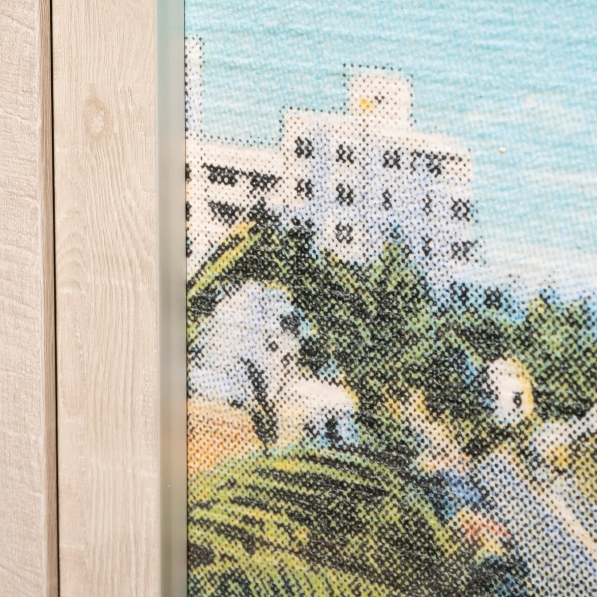 Beach Postcard II by Wild Apple Portfolio a Framed Art Print Matted under Glass from Mercana - Luna Furniture