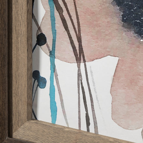 Quiet Marvels by Maya Woods a Hand Embellished Textured Framed Art Print Matted under Glass from Mercana - Luna Furniture