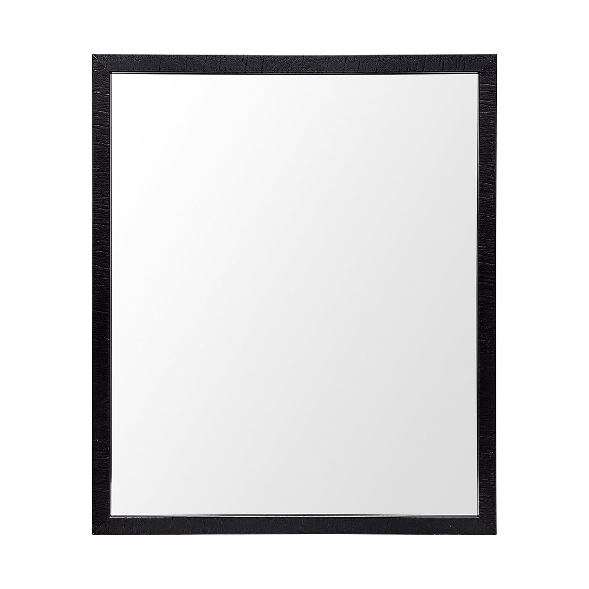 Bristol Black 20x24 Faux Wood Frame Bathroom Vanity Mirror from Mercana - Luna Furniture