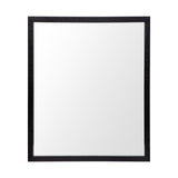 Bristol Black 20x24 Faux Wood Frame Bathroom Vanity Mirror from Mercana - Luna Furniture